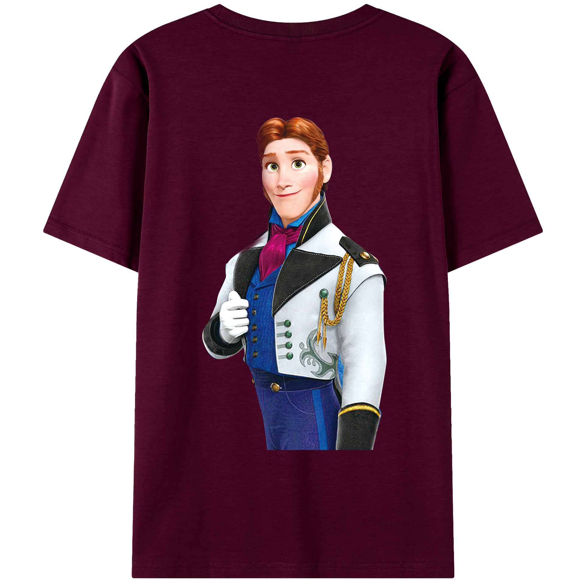 （画像用） アナと雪の女王 アンナ エルサ Frozen Anna Elsa レディース半袖Tシャツ(バックプリント)